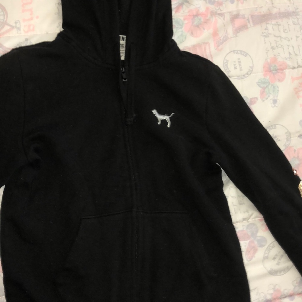 Black pink jacket